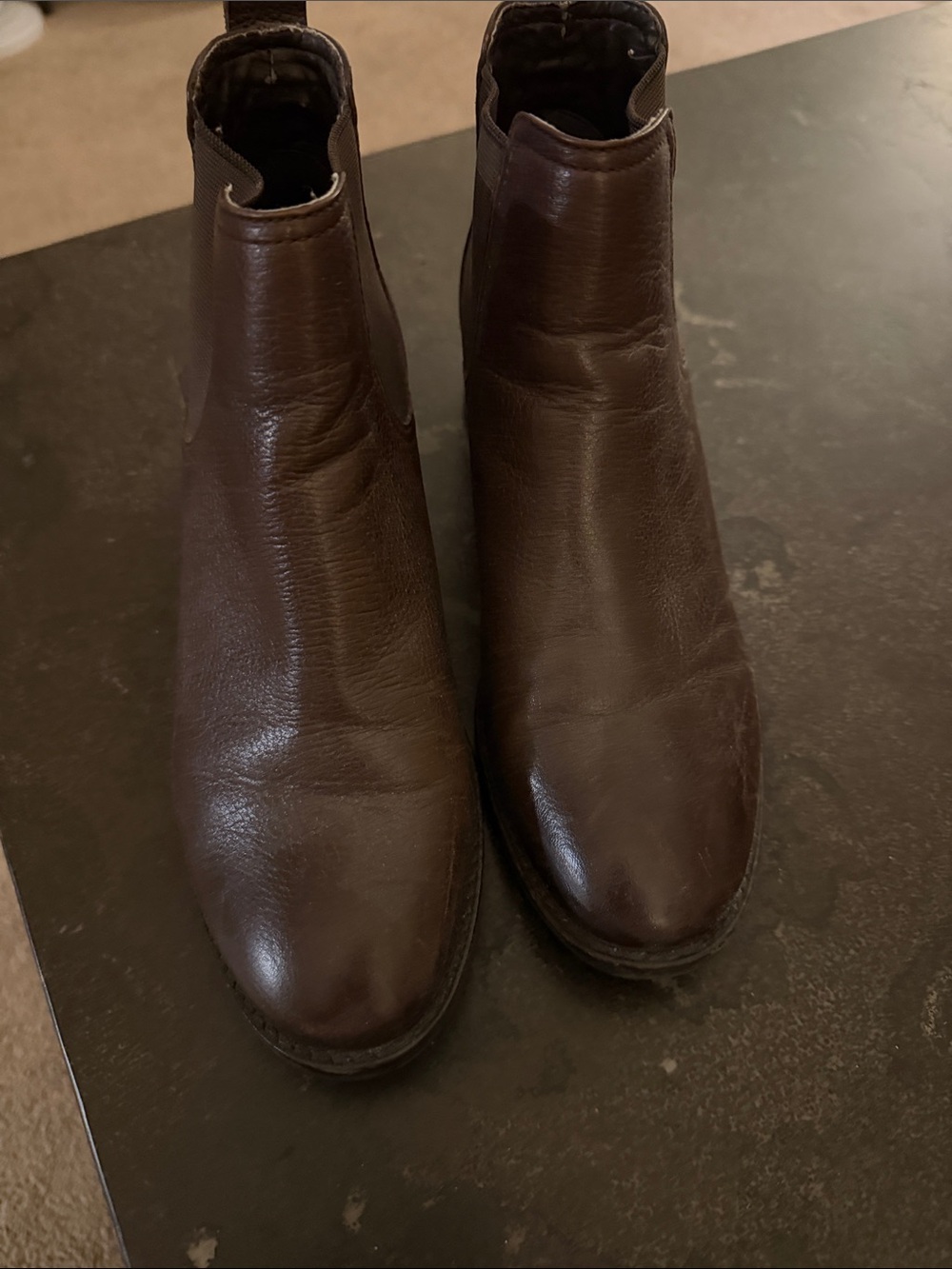 Cole Haan Brown Leather Chelsea Ankle Boots